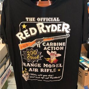 A Christmas Story Red Ryder Graphic T-Shirt Black Size 2XL